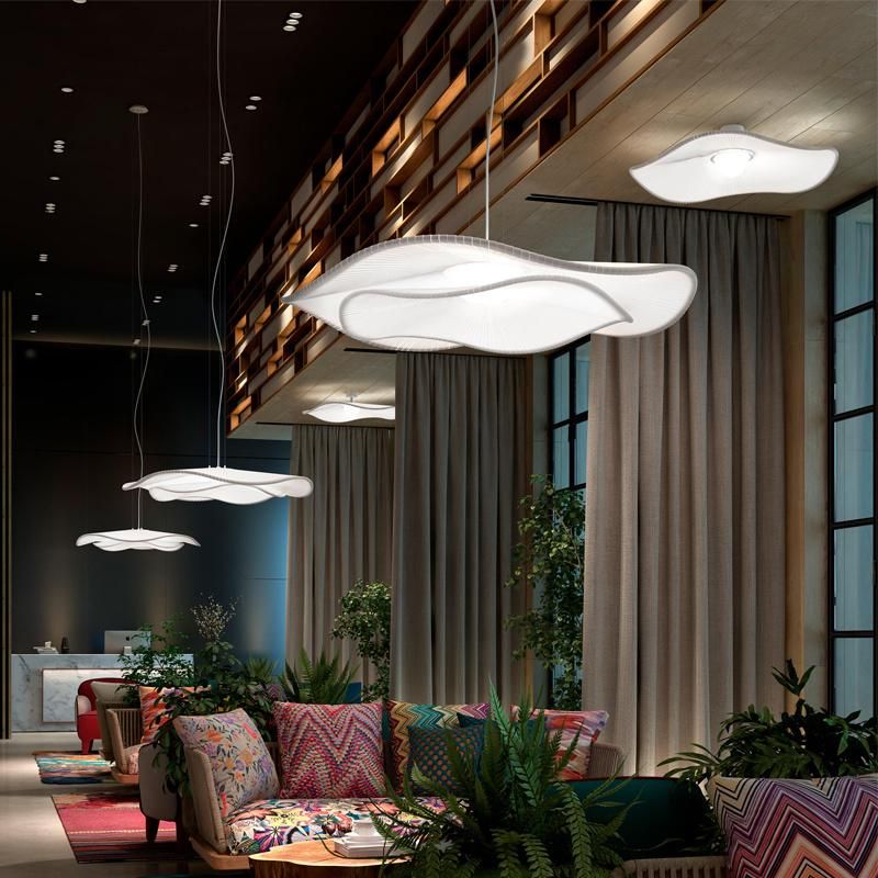 2022 Creative Simple Lotus Leaf Chandelier Restaurant Bedside Modern Pendant Light