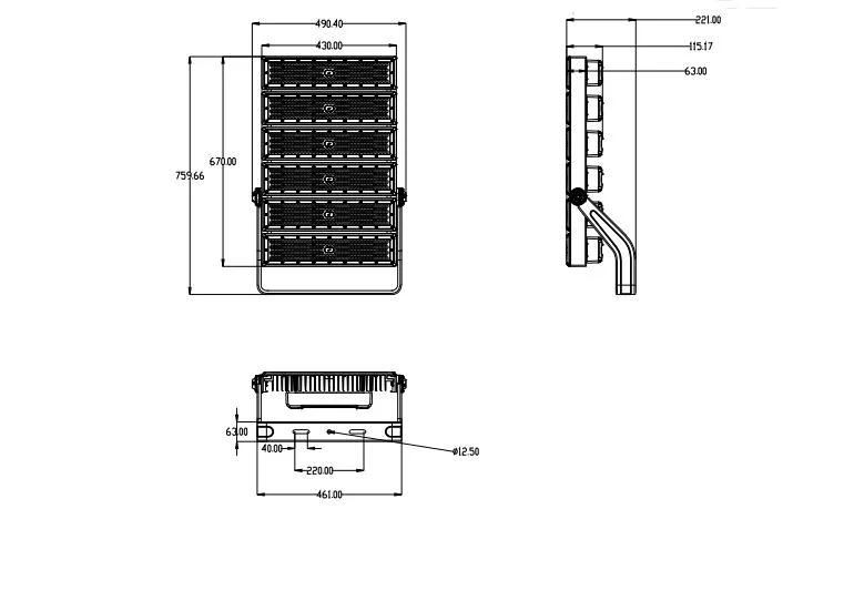 LED Stadium Light High Quality 1200watt High Mast Lighting