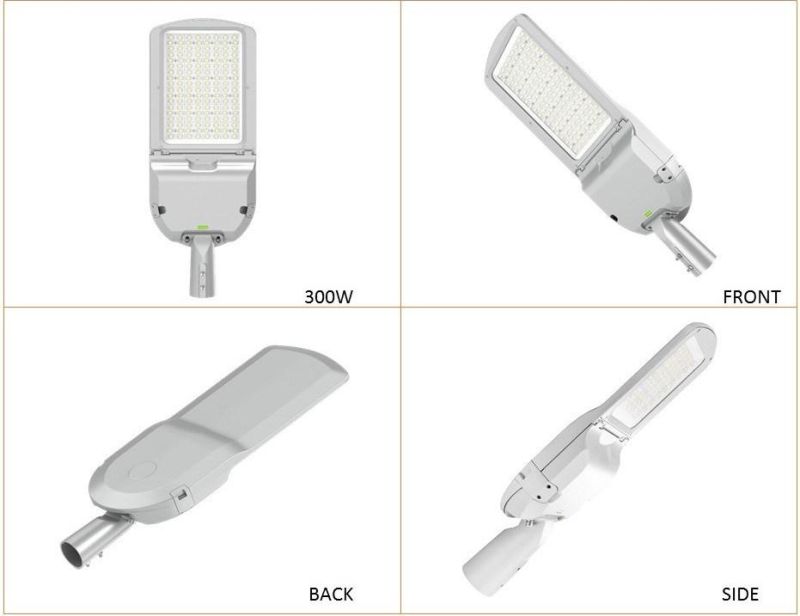 SPD10kv Waterproof IP65 CRI>80 Professional Light Distribution 100W LED Streetlight