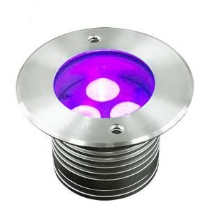 Round High Bright RGB 3W Buried LED Light Underground Lighting for Project