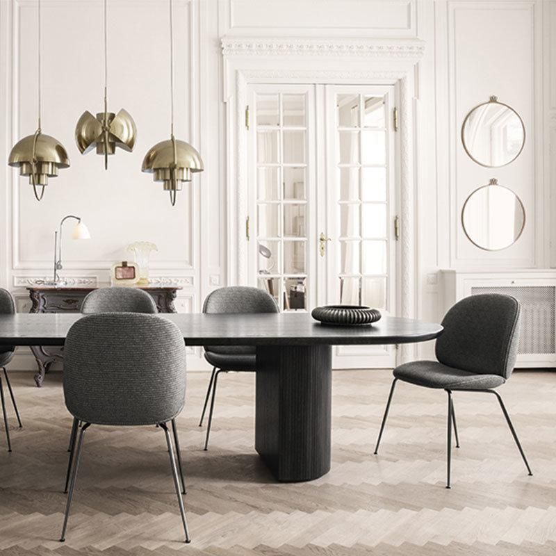 2022 Nordic Classic Pendant Lamp Electroplated Copper Lamp Designer Model Room Bar Cafe Semicircle Deformation Pendant Light