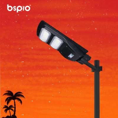 Bspro IP65 Waterproof Available Stock Outdoor 90W 160W All in One Integrated LED Solar Street Light