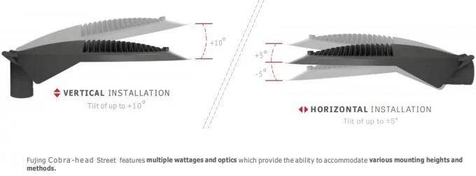 120lm / W Outdoor 100W Cobra Head LED Street Light 2700 - 6500K 50000hrs Life Time