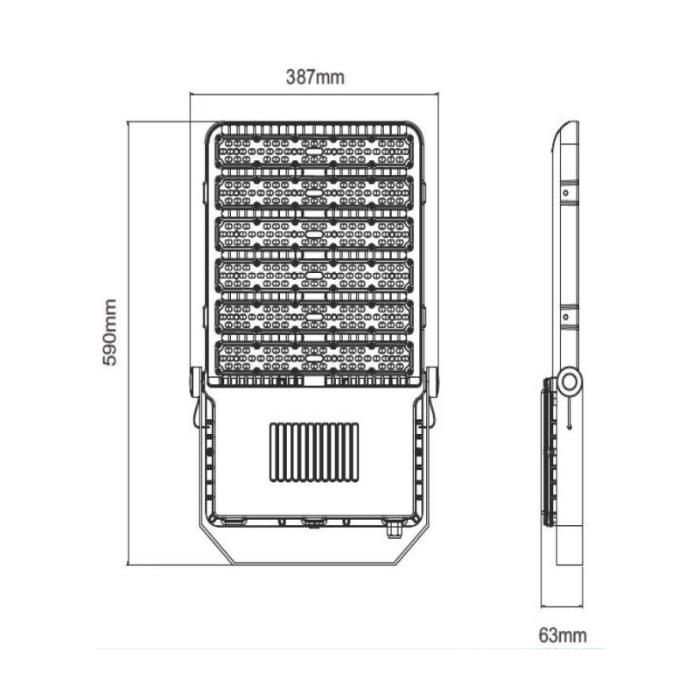 300W Soccer Football Stadium Square outdoor Electrical LED Flood Light Fixtures Waterproof
