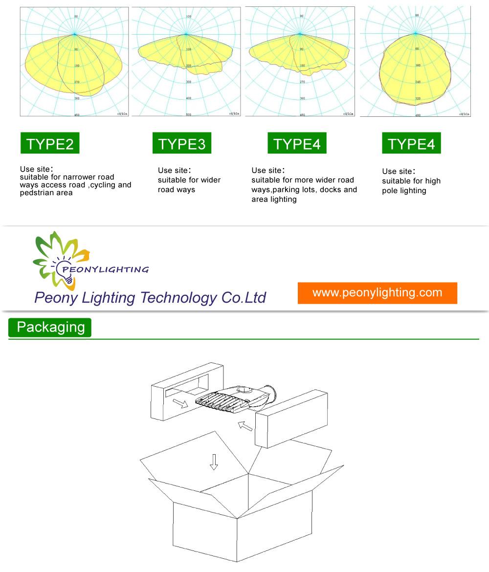 High Quality Big Lens Street Light 150W Waterproof IP66 LED Street Light