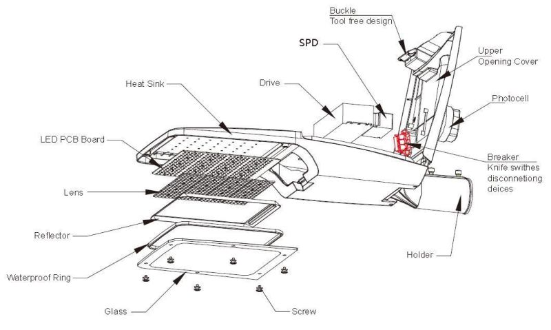 2021 Newest Patent Private Design LED Street Light Road Lamp