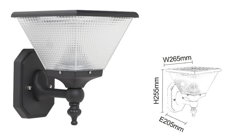 3W Exterior Home Bargains Waterproof Outdoor Solar LED Wall Light