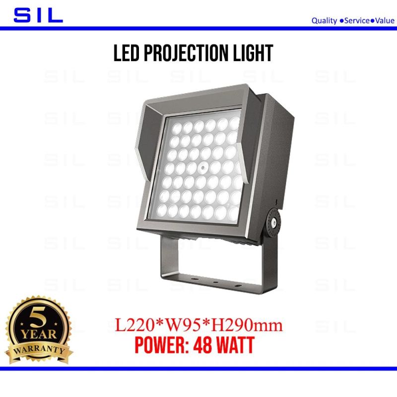 Top Quality Building Facade Landscape LED Flood Lights Single Color IP65 48watt LED Building Facade Light