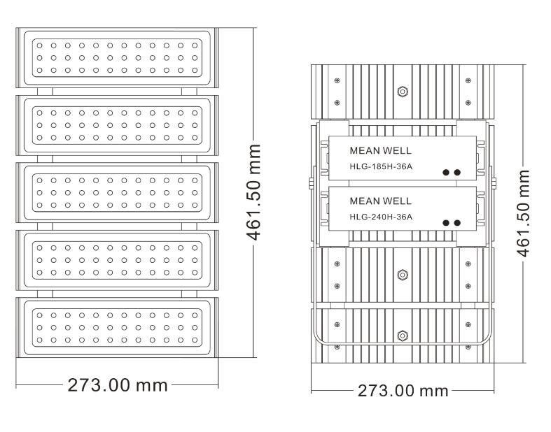 High Quality 300W 400W 500W LED High Mast Lighting