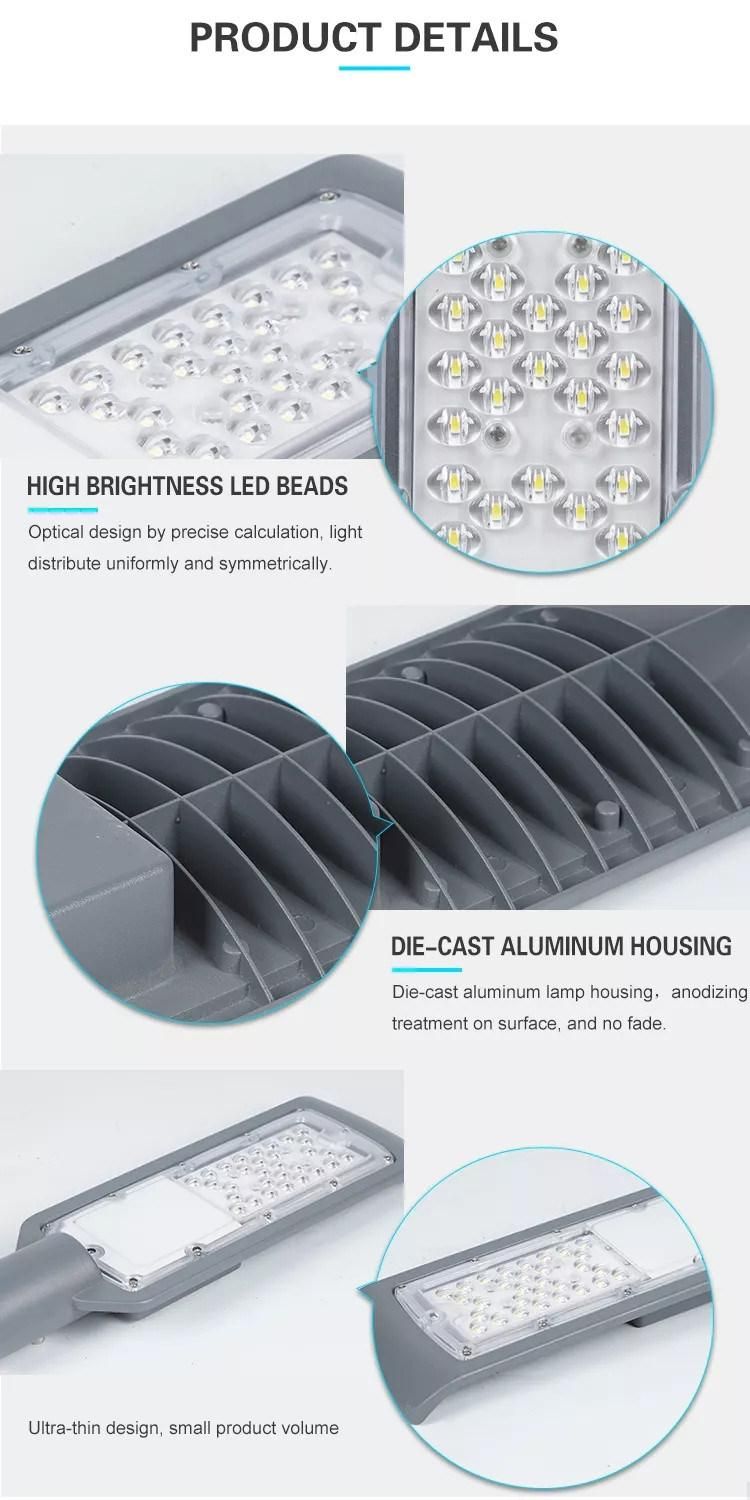 2022 110lm/W Small Watts AC90-265V PF0.97 IP65 2 Years Warranty Bulk Order LED Street Light
