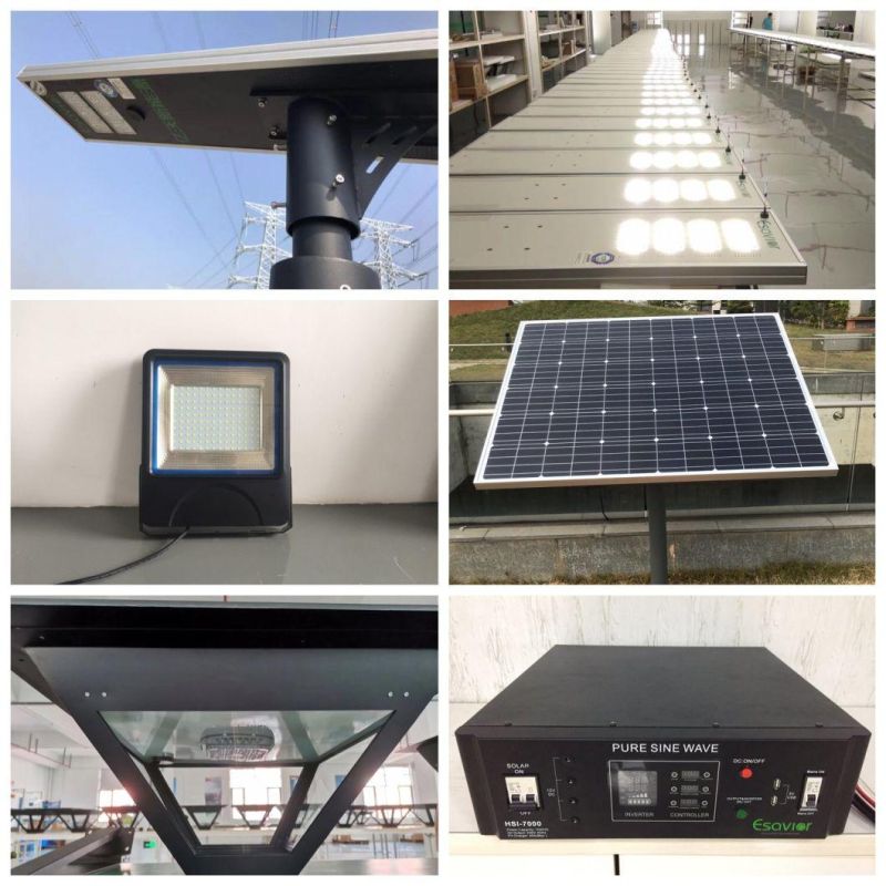 Esavior 5 Years Warranty 100W All in Two LED Solar Flood Lighting