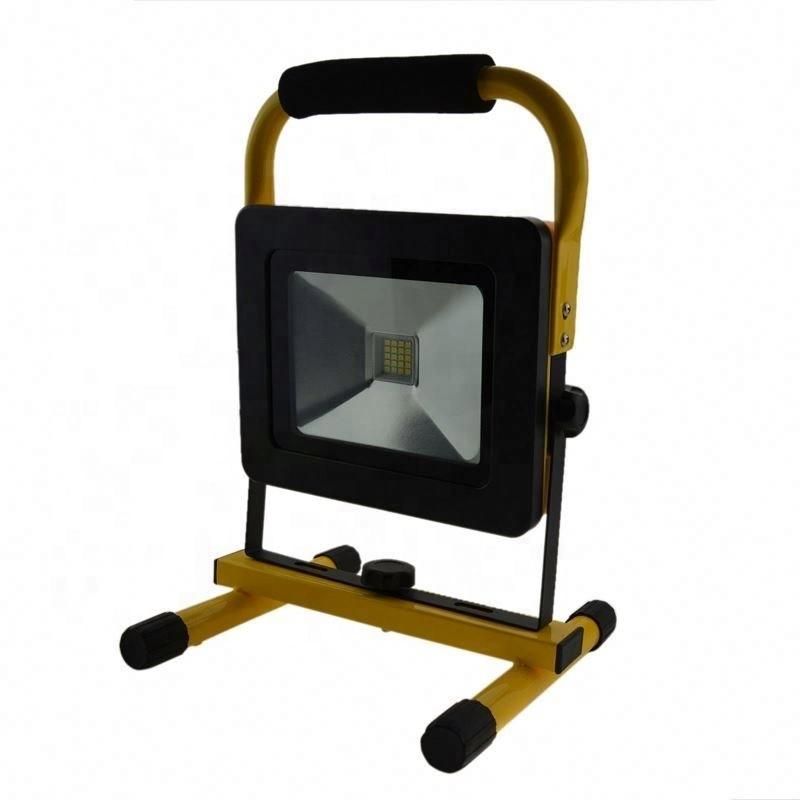 20W Waterproof Outdoor LED Floodlight with Bracket and Rubber Cable with Plug portable Rechargeable Light