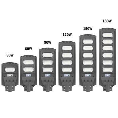 Alaip65 Outdoor All in One Solar Street Lamp Price Integrated LED Solar Street Light Solar Design