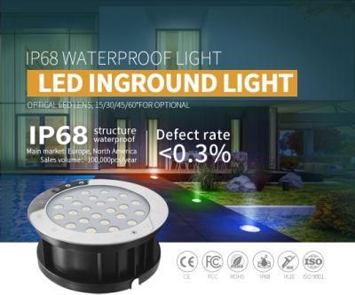 IP68 Recessed Ground Park RGB DMX DC12V LED Inground Driveway Lights