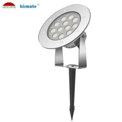 12W 24V High Bright Ik10 LED Pin Light with SS316L Body Material High Quality
