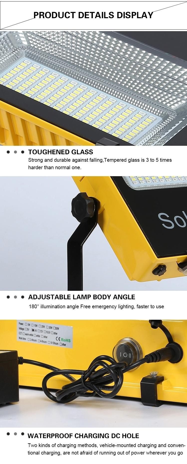 Camping Waterproof IP65 Outdoor 50W/100W Integrated All in One Solar LED Floodlight