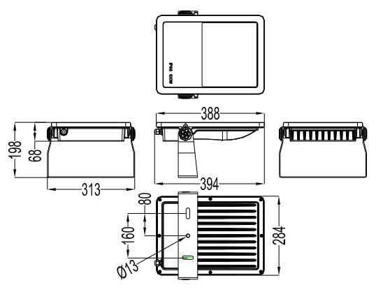 Peonylighting 100W LED Flood Light with Optical Lens and Good Quality