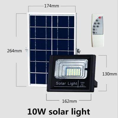 New 10W 25W 40W 60W 100W LED Solar Flood Light Solar Home Garden Light with Rechargeable Lamp