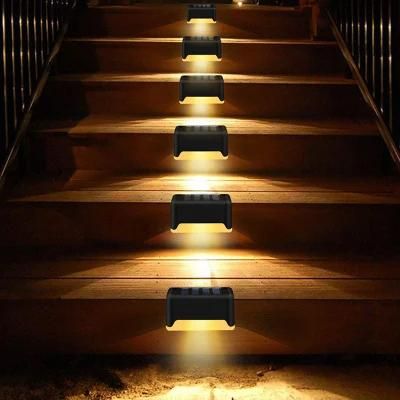 LED Solar Powered Fence Wall Lights Garden Lamp Step Path Decking Outdoor