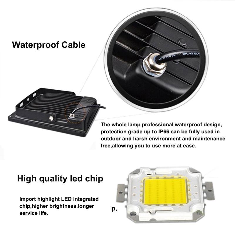 LED Reflector COB LED Flood Light 100W 150W 50W Hot Sale LED Outdoor Light COB SMD LED Flood Tunnel Light LED Reflector Light