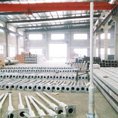 10m Galvanized Road Steel Lighting Structure Pipe