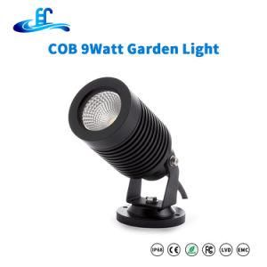 COB 9W IP67 Waterproof Garden Lamp New Design DC24V Spike LED Inground Lamp with RoHS Ce