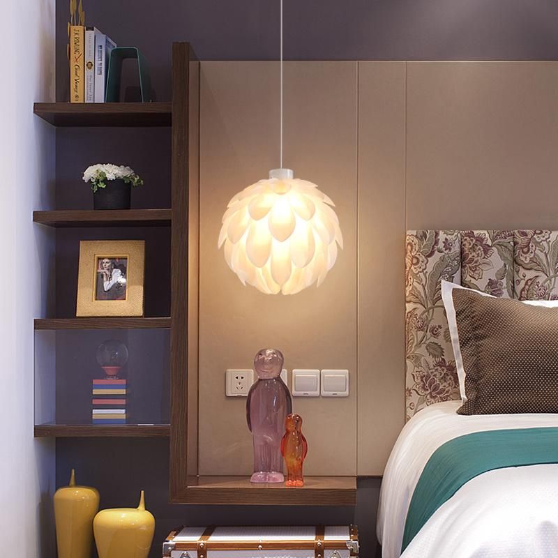 2022 Nordic Bedroom Chandelier Warm Romantic Creative Petal Pine Cone Restaurant Pendant Light