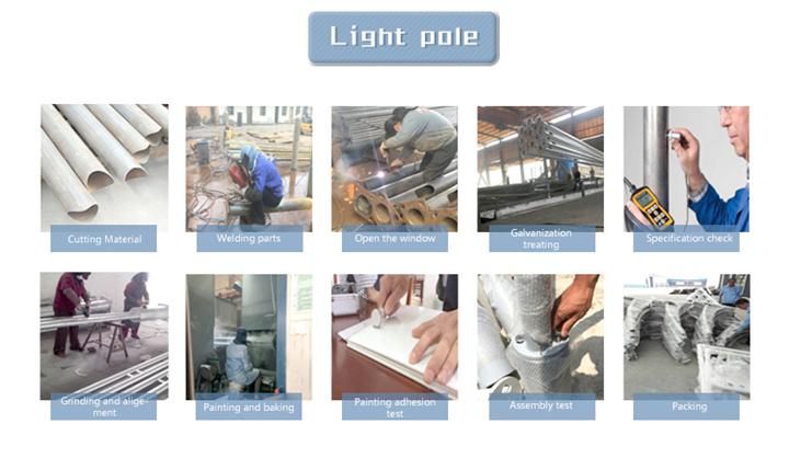 20m/25m/30m/35m/40m Hot-DIP Galvanized Steel High Mast Light Pole Lighting Street