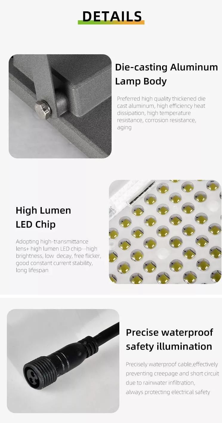 Outdoor Lighting 300W for Soccer Field LED Outdoor Solar Flood Lights