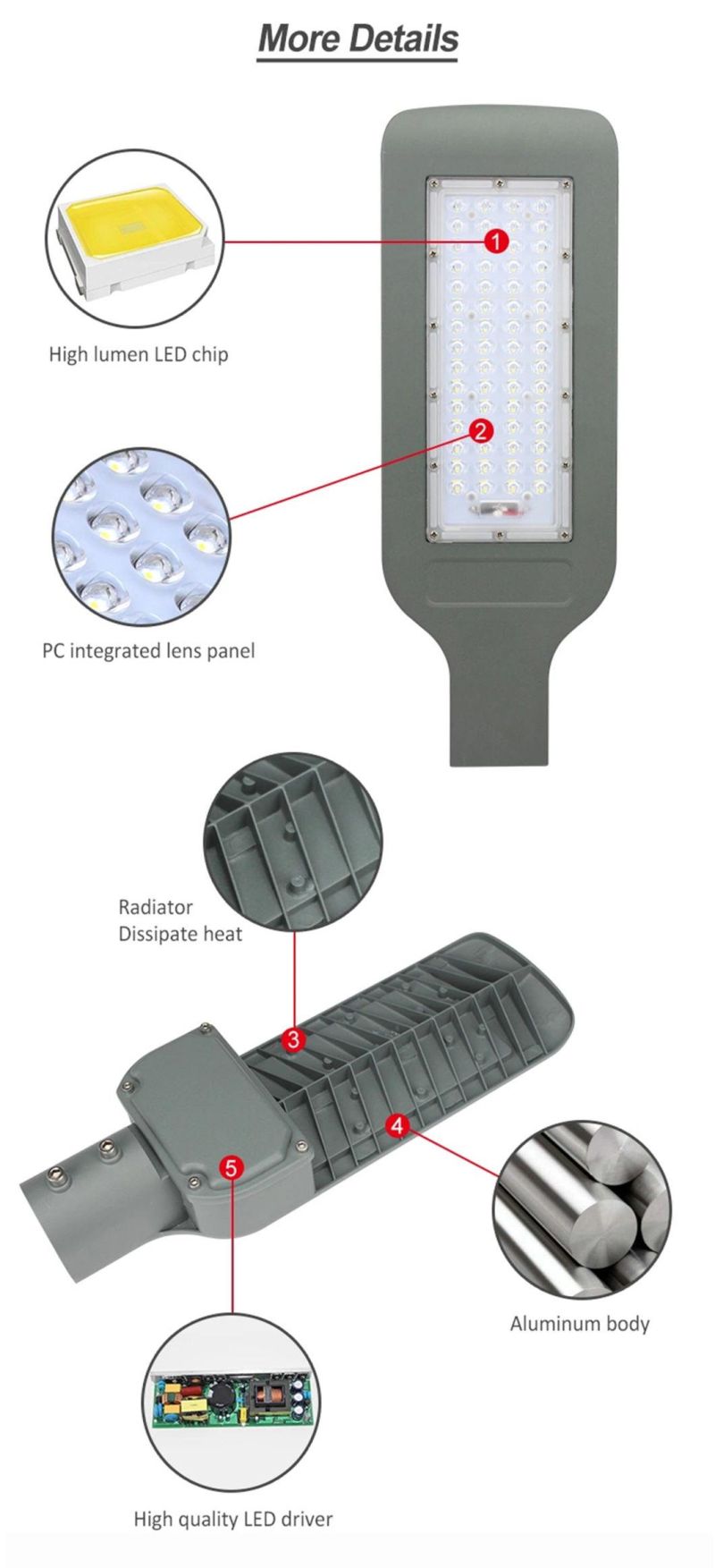 Distributor Outdoor LED Street Light Manufacturers LED Garden Project Light for Sale Price Street Light Post Street Lights