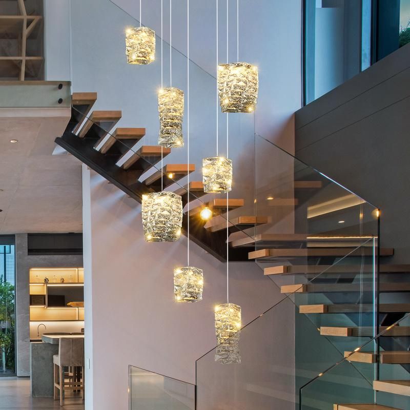2022 Creative Designer Restaurant Dining Table Bar Long Pendant Light Home Bedside Modern Crystal Chandeliers & Pendant Lights