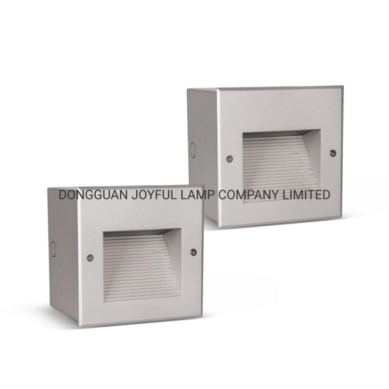 LED Step Light IP65 LED Outdoor Wall Lamp Recessed Garden Light Square Light with Mounting Sleeve