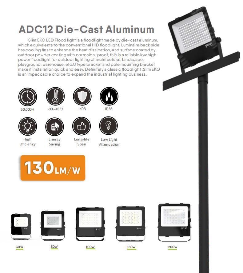 Factory Price Stadium Gymnasium SMD3030 200W LED Floodlight