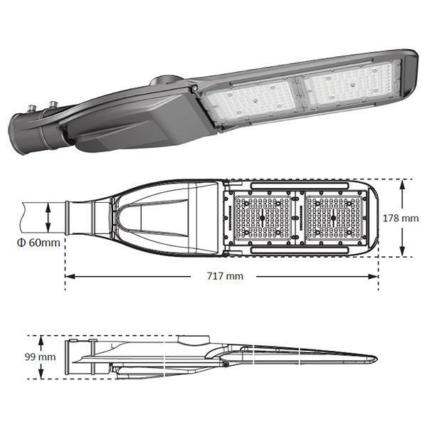 Motion Sensor 80 Watt LED Street Light with Photocell