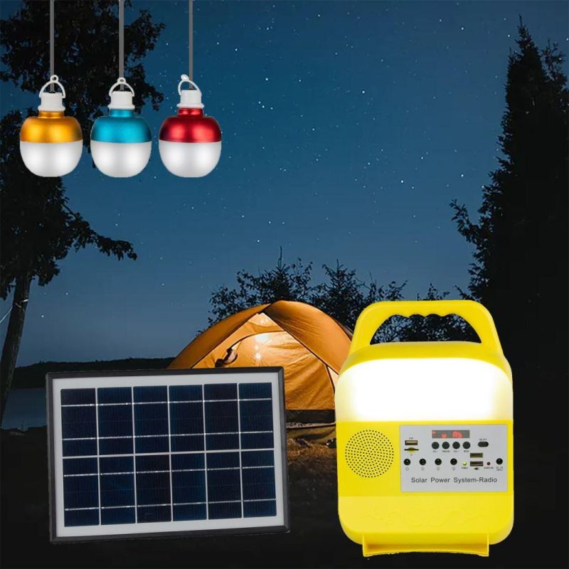 Solar Energy Rechargeable Lamp Household Lighting Radio Speaker Mobile Power Source Outdoor Lighting