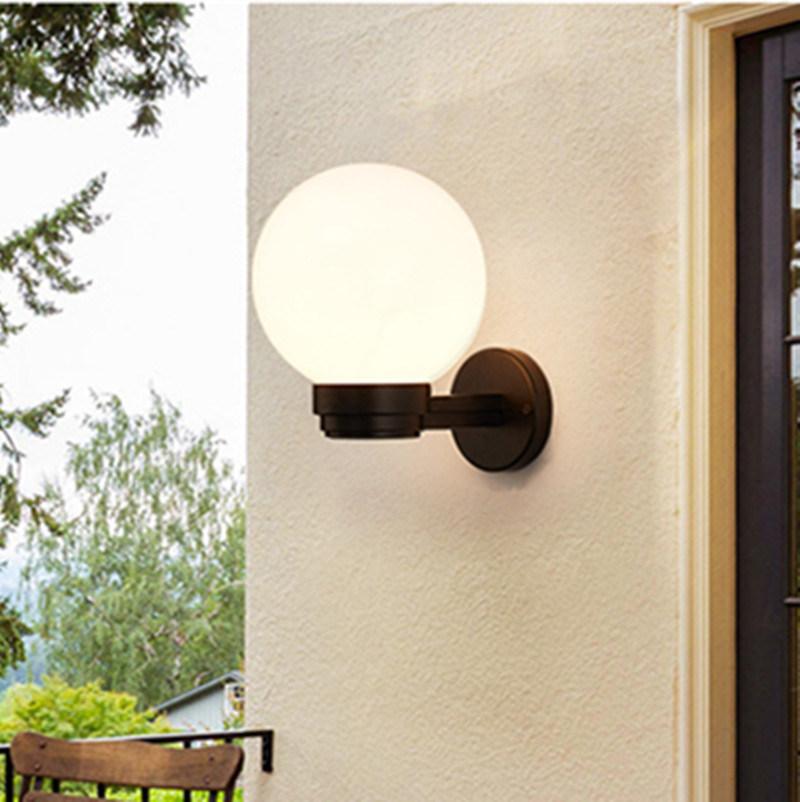 Glass Ball Wall Lamp Waterproof Garden Lamp Modern Indoor Outdoor LED Wall Lamp (WH-HR-75)