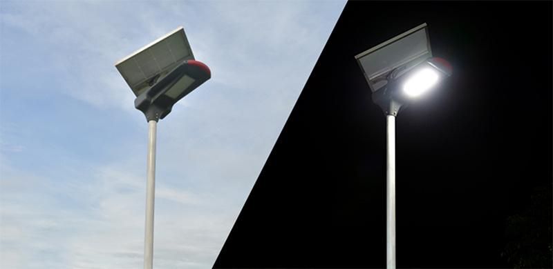 50W 60W 70W 80W 100W 200W 300W Outdoor Mobile APP Control Die-Cast Aluminum Split-up Solar Street Light with Pole