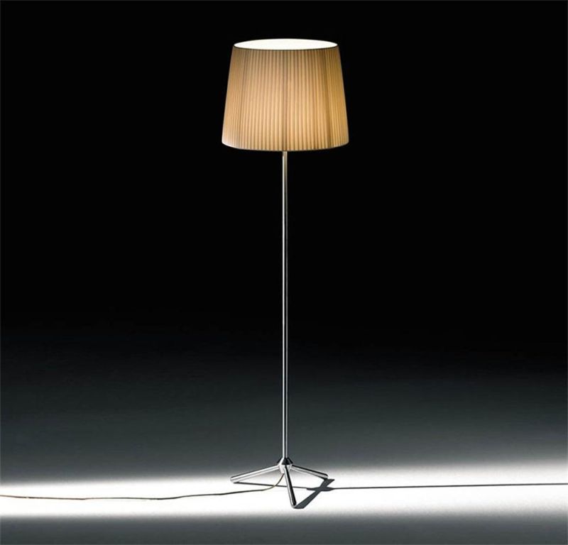 Royal F Best Selling Silver Farbic Decorative Lamp Floor Stand Light