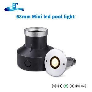 DC12V RGB 316ss Mini Recessed IP68 Underwater Waterproof LED Swimming Pool Lamp with Ce RoHS