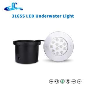 36W IP68 316ss DC12V High Power Recessed LED Underwater Pool Light with Edison LED Chip