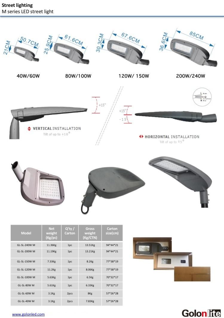 Outdoor150W 200W Area Parking Light LED Roadway Lighting