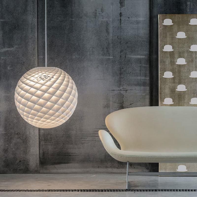 2022 Nordic Design Grid Ball Moon Chandelier LED Light for Living Room Dining Bedroom Indoor Decorative Lighting Pendant Light