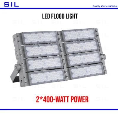 LED Module Tunnel Light 800watt 2*400W LED Flood Light Outdoor Waterproof Stadium Square High Pole Floodlight Industrial Lighting