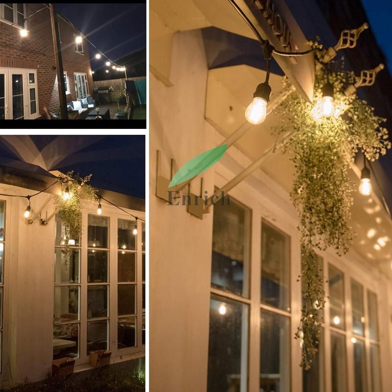 E27 Socket S14 LED Bulb Outdoor String Light for Holiday