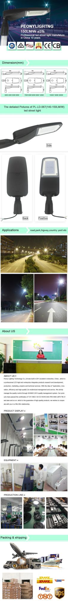 High Quality 30W LED Road Light LED Street Lamp with Best Price LED Street Light