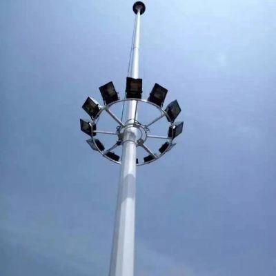 15m 20m 25m 30m 300W 400W 500W 1000W 1500W Waterproof Outdoor LED Flood High Mast Lighting with Pole for Airport Sports Stadium Lifting System