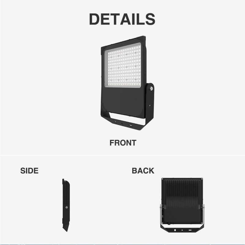Factory Low Price Hexagonal Shape 200W Dimmable LED Flood Lights