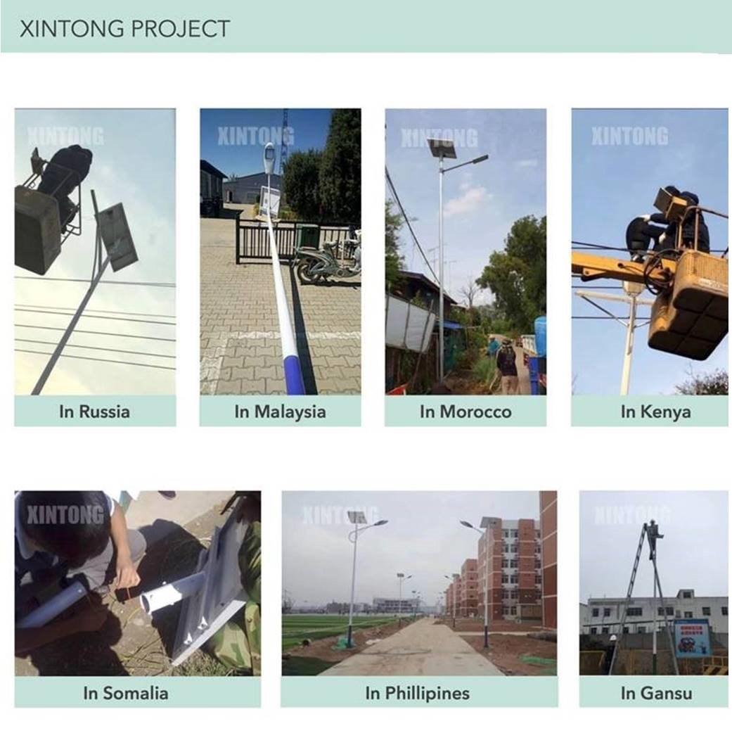 Solar LED Street Light with 8m Galvanized Pole