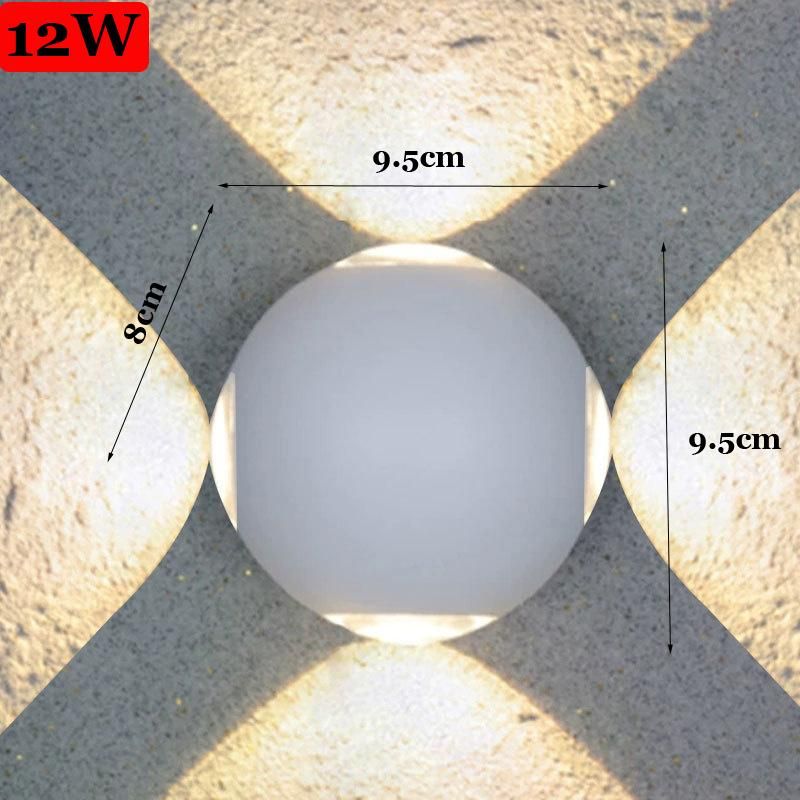 Rainproof Outdoor Creative Round LED Wall Light Fixture Countyard Balcony LED Outdoor Light (WH-HR-19)