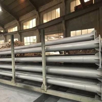 China Manufacturer 6m Steel Light Pole Galvanized Process
